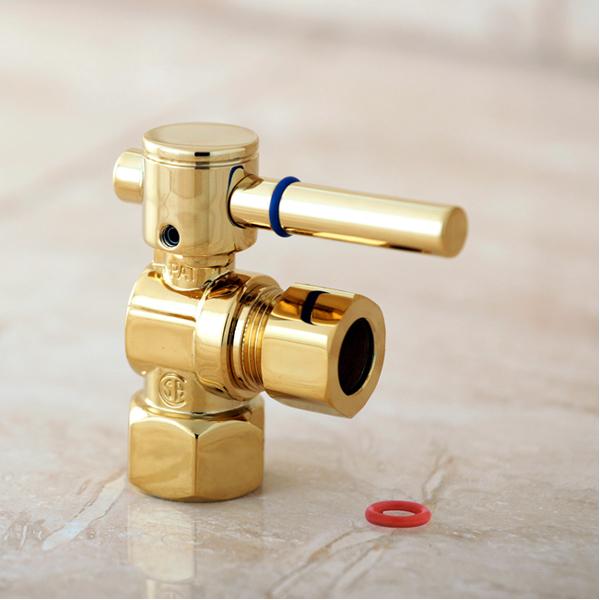 Kingston Brass Fauceture 1/2" IPS, 1/2" O.D. Compression Angle Valve-Bathroom Accessories-Free Shipping-Directsinks.