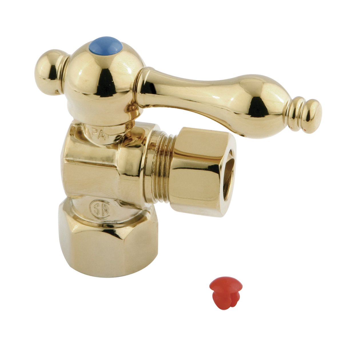 Kingston Brass English Vintage Angle Stop with 1/2" IPS x 1/2" OD Compression-Bathroom Accessories-Free Shipping-Directsinks.