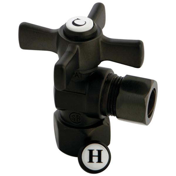 Kingston Brass Millennium 1/2" FIP x 1/2" OD Compression Angle Valve-Bathroom Accessories-Free Shipping-Directsinks.