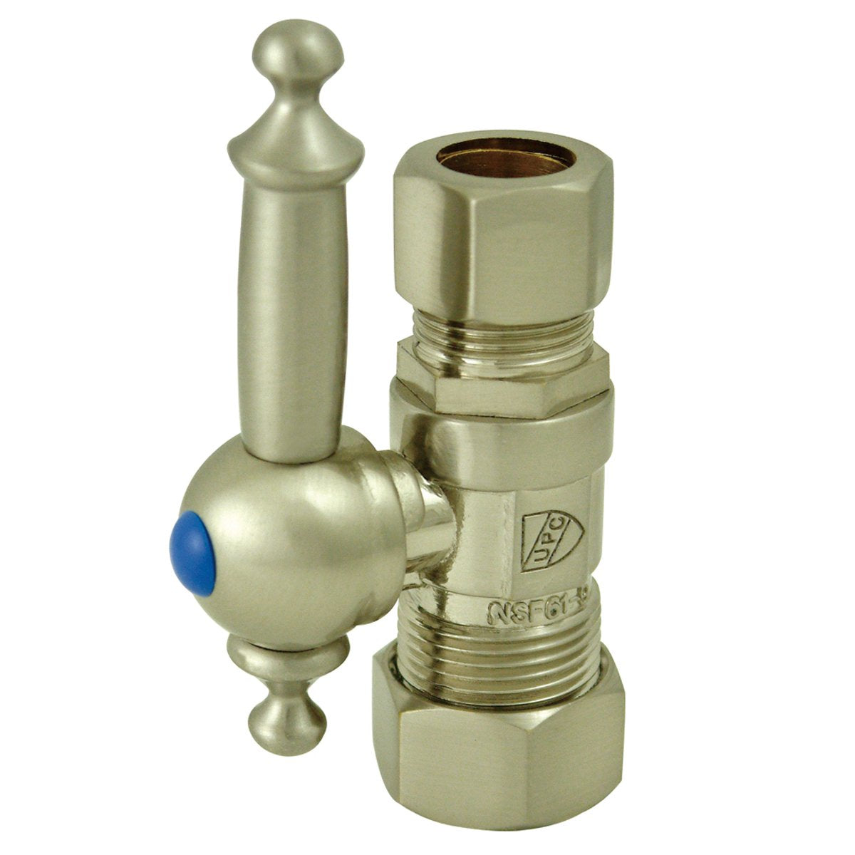 Kingston Brass English Vintage Straight Stop with 5/8" OD Compression x 1/2" OD Compression-Bathroom Accessories-Free Shipping-Directsinks.