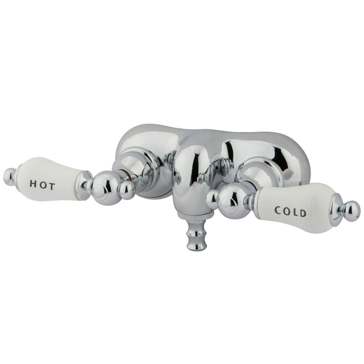Kingston Brass CC44T1 Vintage 3-3/8" Wall Mount Clawfoot Tub Filler-Tub Faucets-Free Shipping-Directsinks.