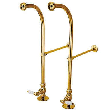 Kingston Brass Vintage Rigid Freestanding Brass Supply Lines with Shut-off Valves-Bathroom Accessories-Free Shipping-Directsinks.