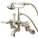 Kingston Brass Vintage Adjustable 3-3/8" - 10" Center Brass Wall Mount Clawfoot Tub Filler with Hand Shower-Tub Faucets-Free Shipping-Directsinks.