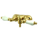 Kingston Brass Vintage Wall Mount Clawfoot 3-3/8" Tub Filler-Tub Faucets-Free Shipping-Directsinks.