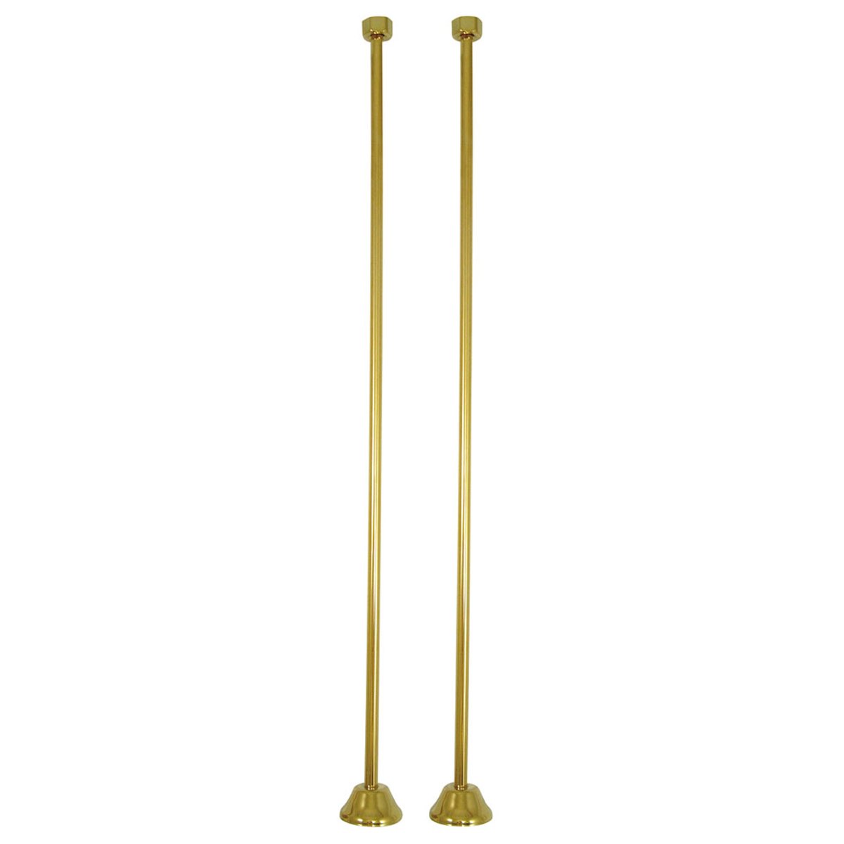 Kingston Brass Vintage Straight Bath Supply Lines in Polished Brass-Bathroom Accessories-Free Shipping-Directsinks.