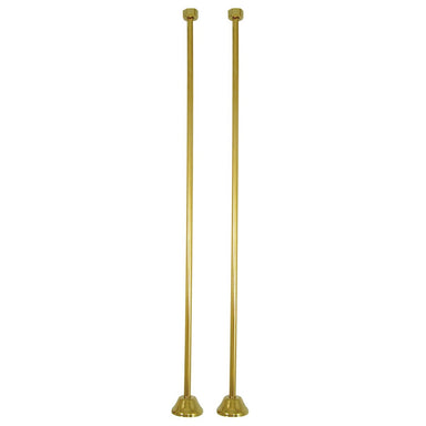 Kingston Brass Vintage Straight Bath Supply Lines in Polished Brass-Bathroom Accessories-Free Shipping-Directsinks.