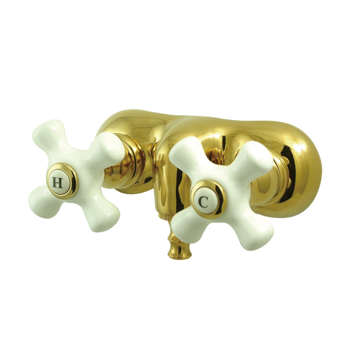 Kingston Brass Vintage 3-3/8" Wall Mount Clawfoot Tub Filler Faucet-Tub Faucets-Free Shipping-Directsinks.