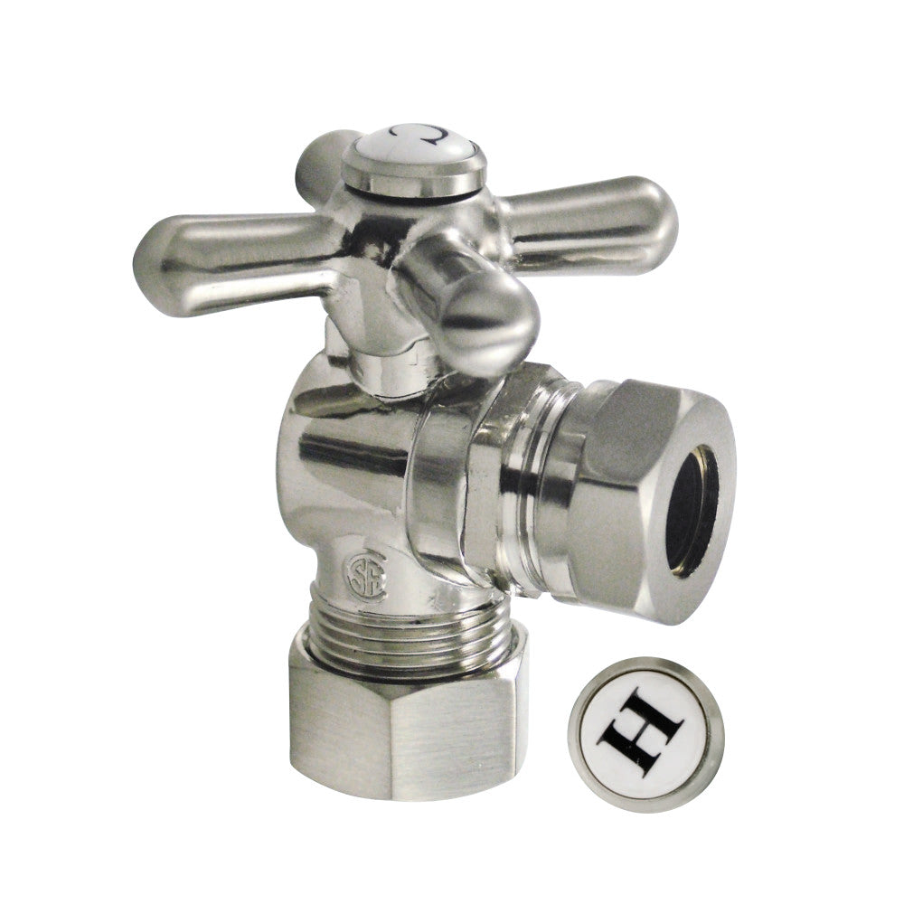 Kingston Brass English Vintage Classic Angle Stop with 5/8" OD Compression x 1/2" or 7/16" Slip Joint-Bathroom Accessories-Free Shipping-Directsinks.