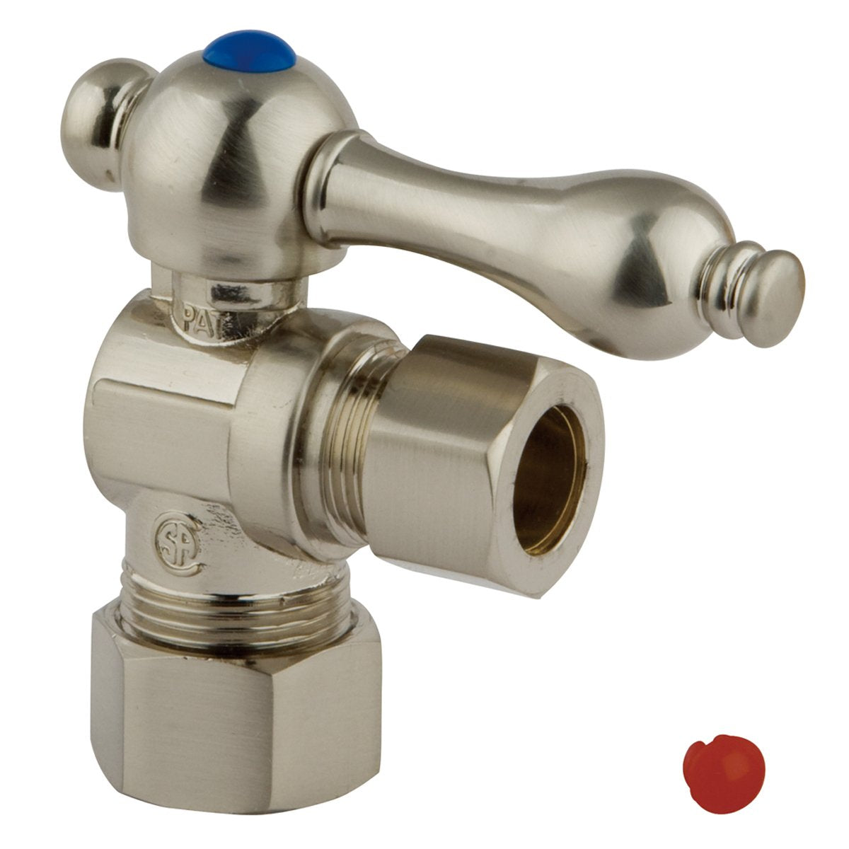 Kingston Brass English Vintage Angle Stop with 5/8" OD Compression x 1/2" OD Compression-Bathroom Accessories-Free Shipping-Directsinks.