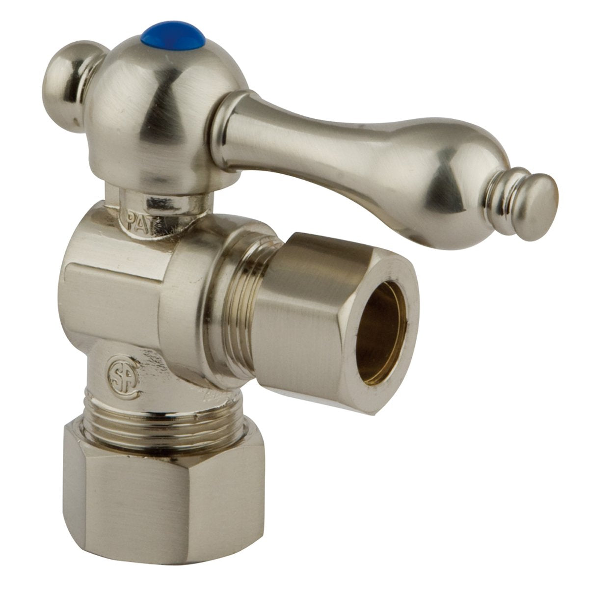 Kingston Brass English Vintage Angle Stop with 5/8" OD Compression x 1/2" OD Compression-Bathroom Accessories-Free Shipping-Directsinks.