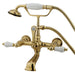 Kingston Brass Vintage 7" Classic Wall Mount Clawfoot Tub Filler Faucet with Hand Shower-Tub Faucets-Free Shipping-Directsinks.