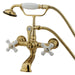 Kingston Brass Vintage 7" Spread Classic Wall Mount Clawfoot Tub Filler Faucet with Hand Shower-Tub Faucets-Free Shipping-Directsinks.