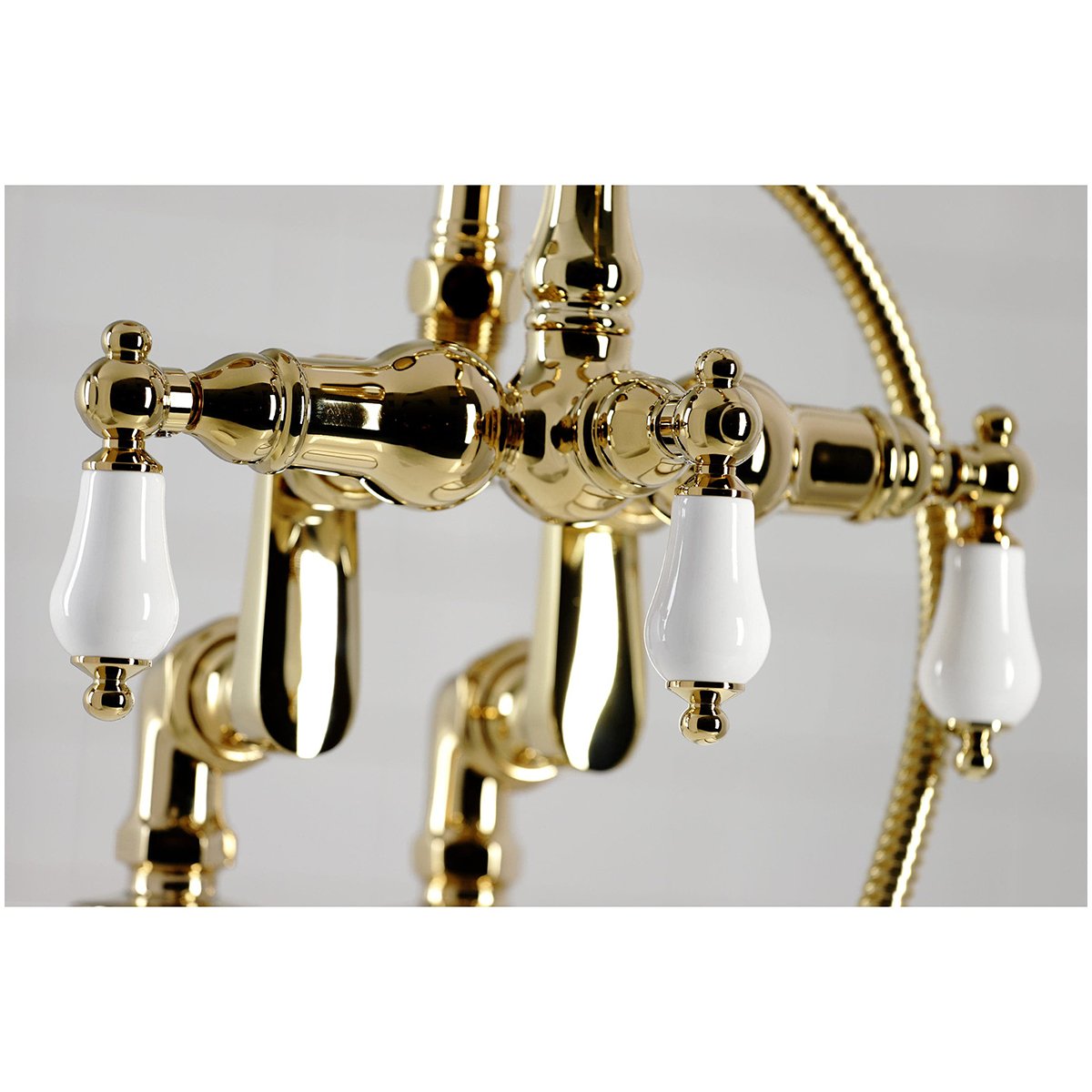 Kingston Brass CC6015TX-PVintage Clawfoot Tub Faucet with Hand Shower