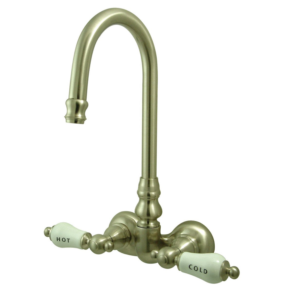 Kingston Brass Vintage Wall Mount 3-3/8" Classic Clawfoot Tub Filler Faucet-Tub Faucets-Free Shipping-Directsinks.