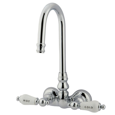 Kingston Brass Vintage Wall Mount 3-3/8" Classic Clawfoot Tub Filler Faucet-Tub Faucets-Free Shipping-Directsinks.