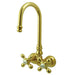 Kingston Brass Vintage 3-3/8" Brass Wall Mount Clawfoot Tub Filler Faucet-Tub Faucets-Free Shipping-Directsinks.