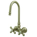 Kingston Brass Vintage 3-3/8" Brass Wall Mount Clawfoot Tub Filler Faucet-Tub Faucets-Free Shipping-Directsinks.