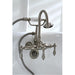 Kingston Brass Vintage 3-3/8" Centers Wall Mount Clawfoot Tub Filler Faucet with Hand Shower-Tub Faucets-Free Shipping-Directsinks.