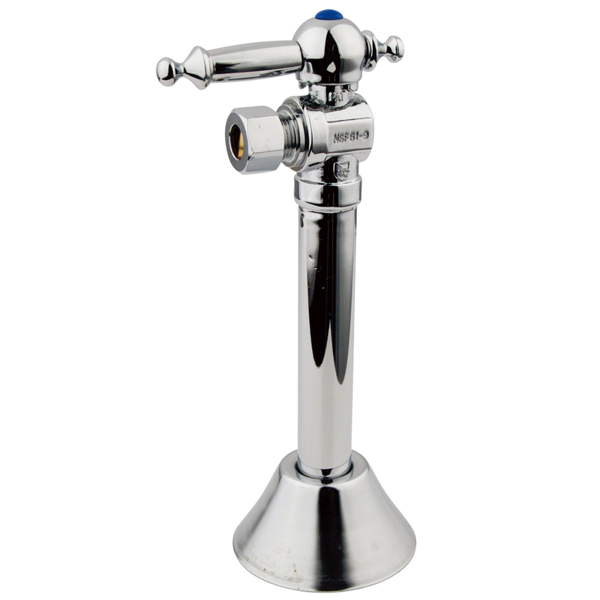 Kingston Brass Vintage 3/8" OD Compression, 1/2" Sweat Angle Shut-off Valve with 5" Extension-Bathroom Accessories-Free Shipping-Directsinks.