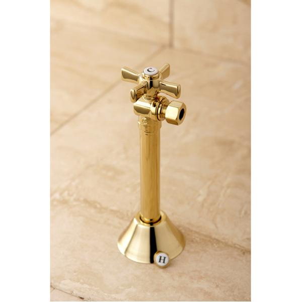 Kingston Brass Millennium 1/2" Sweat x 3/8" OD Compression with 5" Extended Adapter-Bathroom Accessories-Free Shipping-Directsinks.