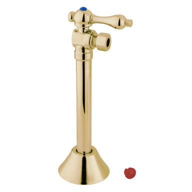 Kingston Brass Vintage CC83202 1/2" Sweat, 3/8" O.D. Compression Angle Shut-off Valve with 5" Extension in Polished Brass Vintage-Bathroom Accessories-Free Shipping-Directsinks.