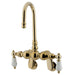 Kingston Brass Vintage Wall Mount Clawfoot Tub Filler Faucet with 3-3/8" Spread-Tub Faucets-Free Shipping-Directsinks.