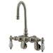 Kingston Brass Vintage Wall Mount Clawfoot Tub Filler Faucet with 3-3/8" Spread-Tub Faucets-Free Shipping-Directsinks.