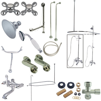 Kingston Brass Vintage Clawfoot Tub Package with 22" Supply Lines-Tub Faucets-Free Shipping-Directsinks.
