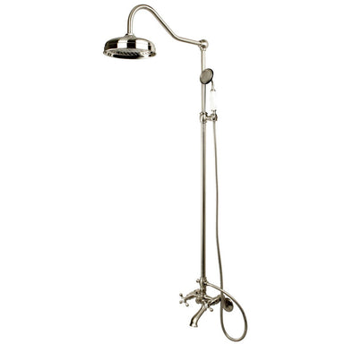 Kingston Brass Vintage Clawfoot Tub Shower Combination-Shower Faucets-Free Shipping-Directsinks.