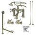 Kingston Brass Vintage Deck Mount Classic Clawfoot Tub Faucet Package-Tub Faucets-Free Shipping-Directsinks.