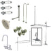 Kingston Brass Vintage Clawfoot Tub Package with High Rise Goose Neck and 62" Shower Riser-Tub Faucets-Free Shipping-Directsinks.
