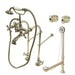Kingston Brass Vintage Metal Cross Handles Freestanding Clawfoot Tub Faucet Package-Tub Faucets-Free Shipping-Directsinks.