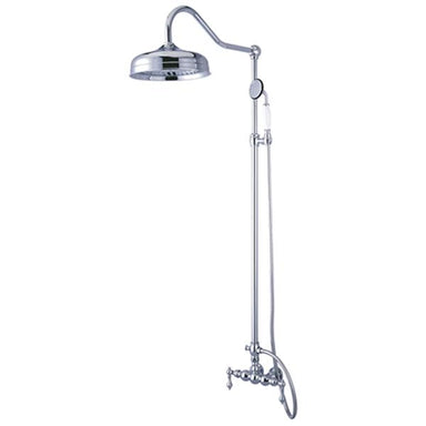 Kingston Brass Vintage Clawfoot Tub Shower Combination with 17" Shower Arm-Shower Faucets-Free Shipping-Directsinks.