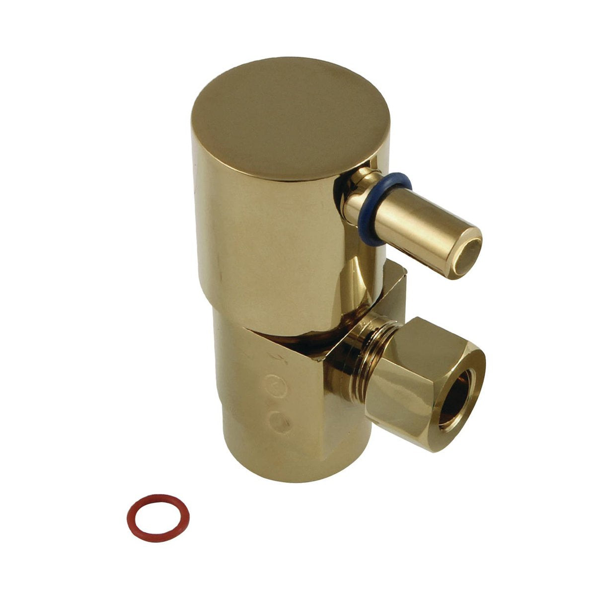 Kingston Brass Concord 1/2"IPS x 3/8"O.D. Anti-Seize Deluxe Quarter Turn Ceramic Hardisc Cartridge Angle Stop