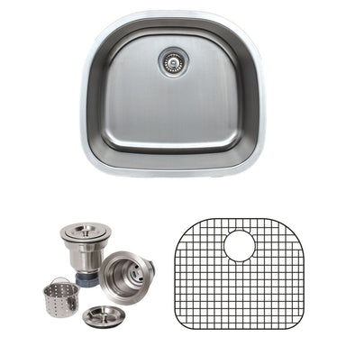 Hykolity 32-inch Kitchen Sink, 16 Gauge Undermount Single Bowl Stainless Steel Kitchen Sink With Strainer And Bottom Grid 32 X 19 X 9