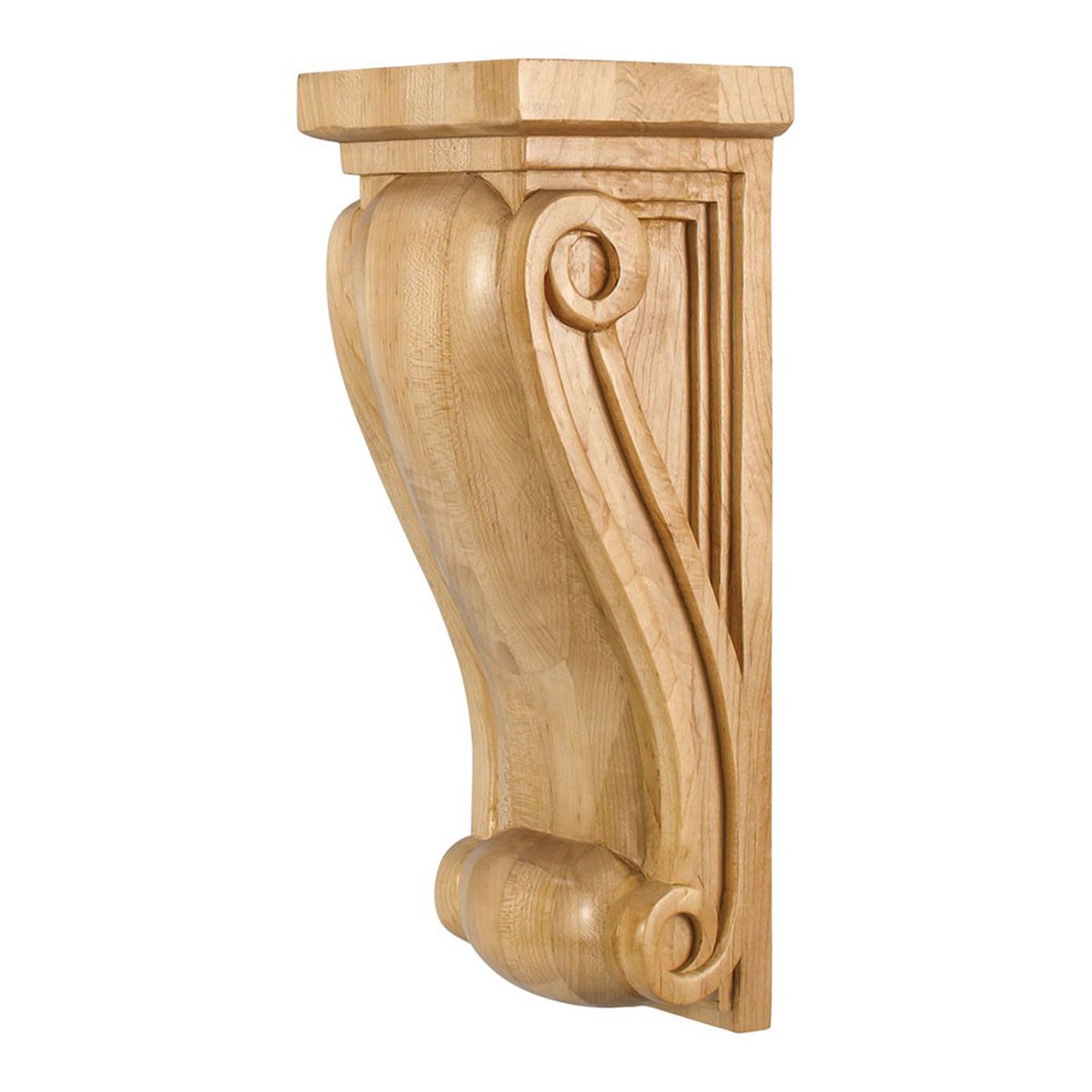 Hardware Resources 5-1/2" x 5" x 14" Rubberwood Neo Gothic Corbel-DirectSinks