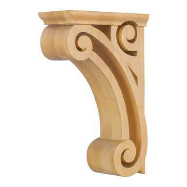 Hardware Resources 3" x 6-5/8" x 10" Hard Maple Open Space Corbel-DirectSinks