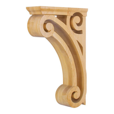 Hardware Resources 3" x 9-3/8" x 14" Cherry Open Space Corbel-DirectSinks