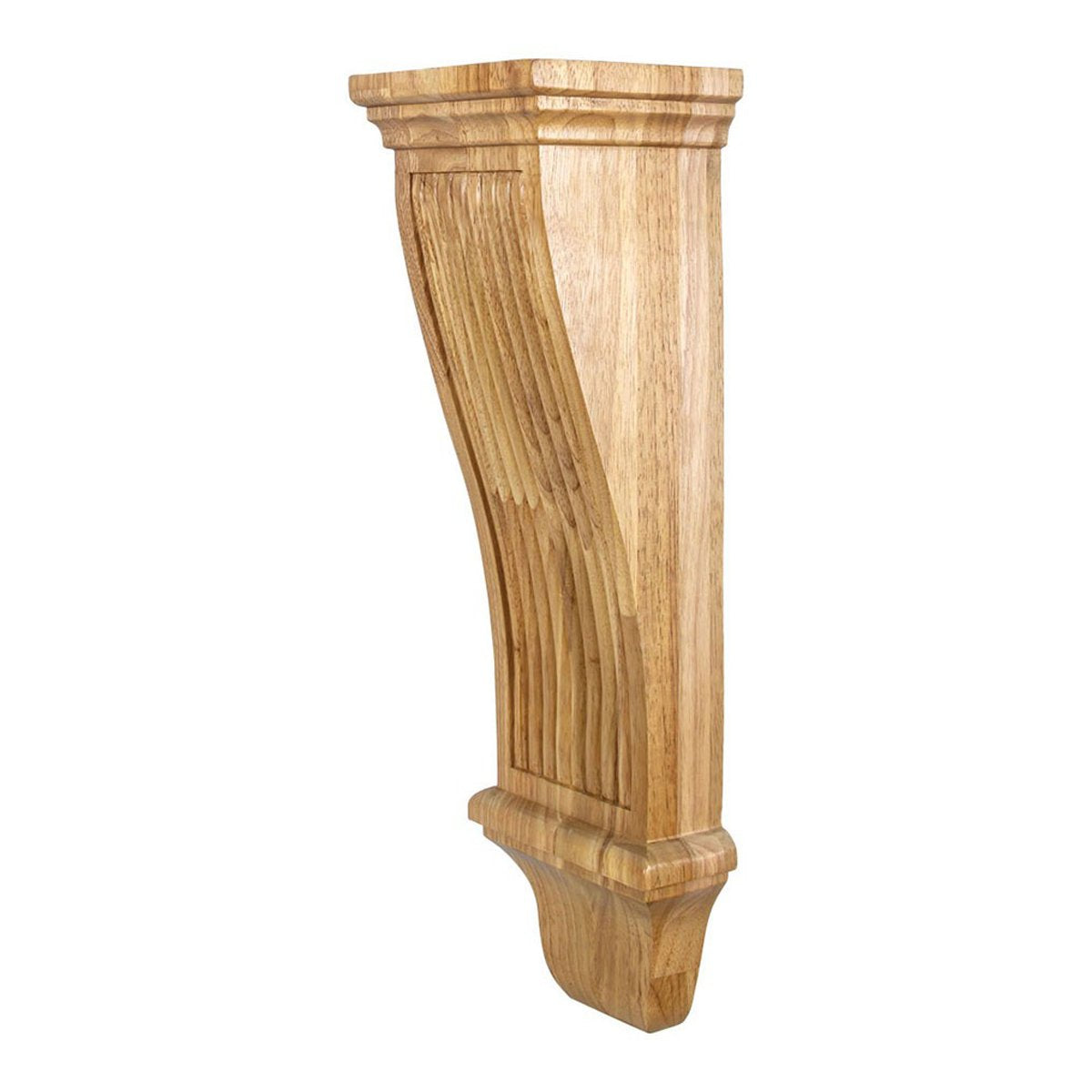 Hardware Resources 7" x 6" x 22" Alder Renaissance Reeded Corbel-DirectSinks