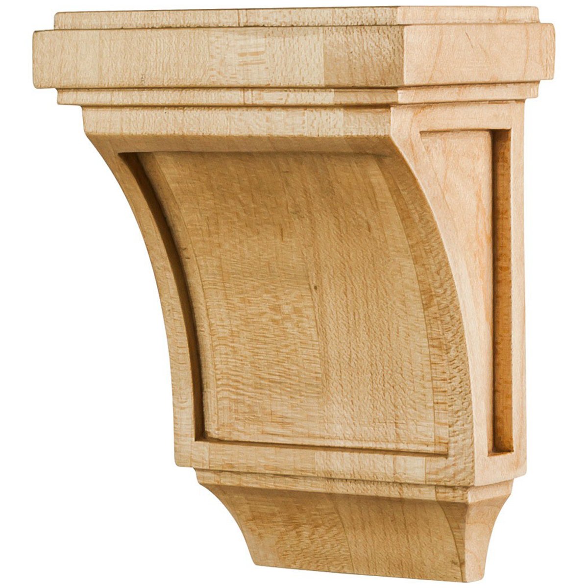 Hardware Resources 3" x 2" x 4" Rubberwood Mission Corbel-DirectSinks