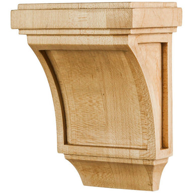 Hardware Resources 3" x 2" x 4" Rubberwood Mission Corbel-DirectSinks