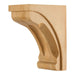 Hardware Resources Rubberwood Corbel with Scooped Center and Edges-DirectSinks