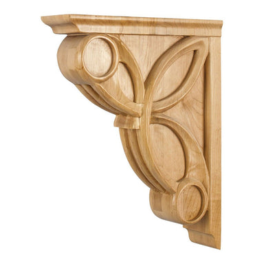 Hardware Resources 3" x 11-5/16" x 14" Cherry Celtic Weave Art Deco Corbel-DirectSinks