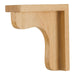 Hardware Resources 2-1/2" x 8" x 8" Rubberwood Wood Bar Bracket-DirectSinks