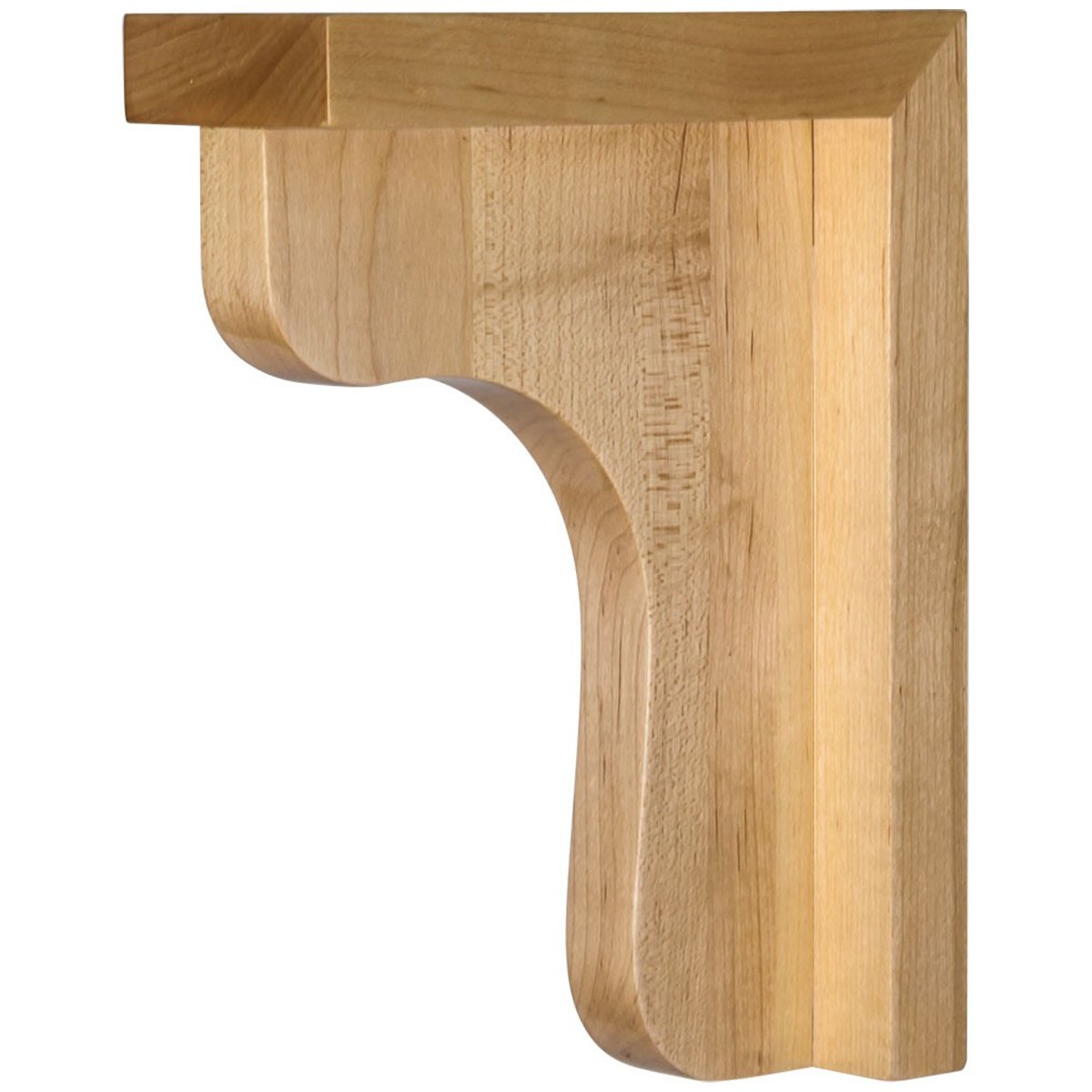 Hardware Resources 2-1/2" x 6" x 6" Rubberwood Wood Bar Bracket-DirectSinks