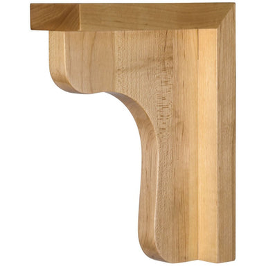 Hardware Resources 2-1/2" x 6" x 6" Rubberwood Wood Bar Bracket-DirectSinks