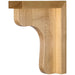 Hardware Resources 2-1/2" x 6" x 6" Rubberwood Wood Bar Bracket-DirectSinks