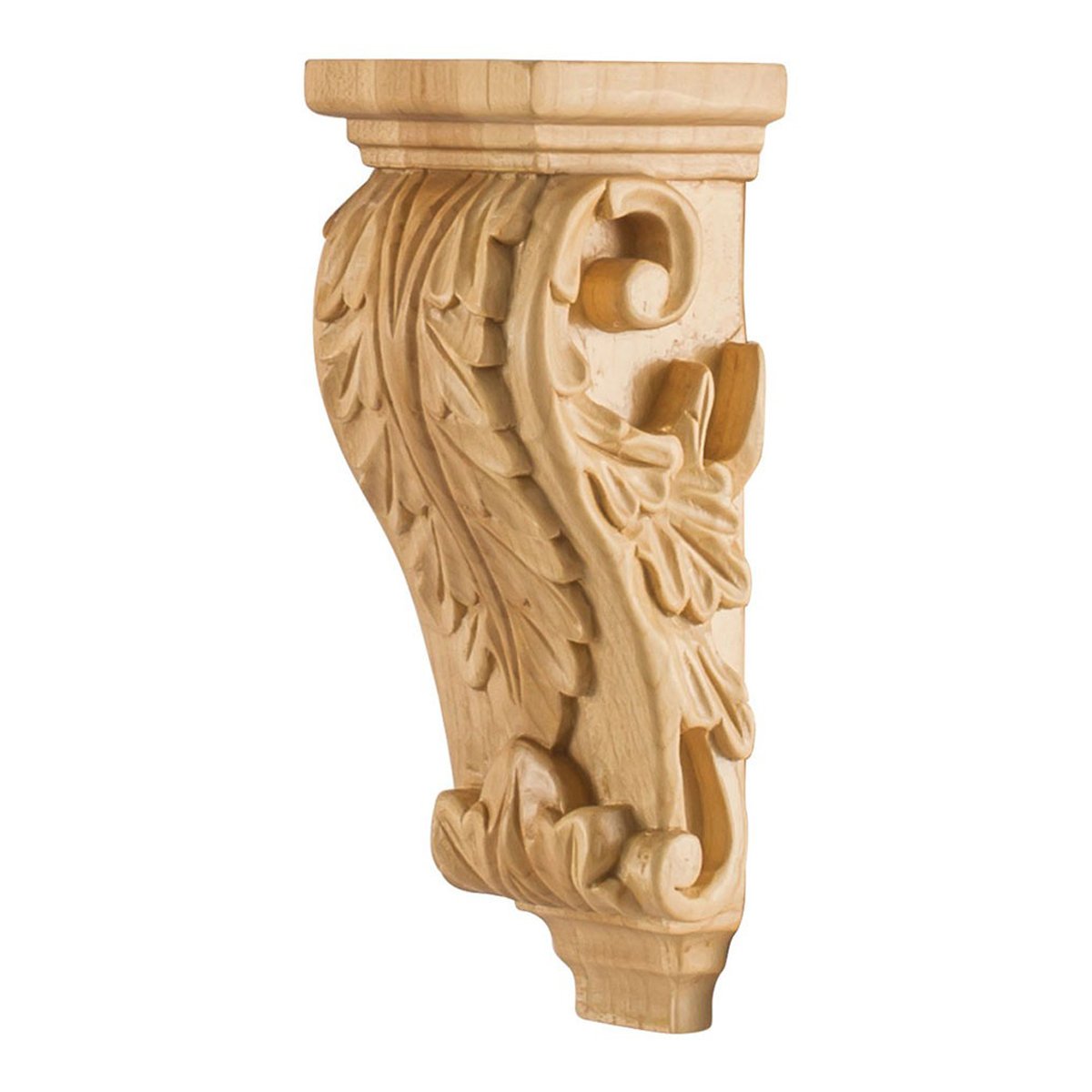 Hardware Resources 2-1/2" x 2-5/8" x 7" Cherry Petite Acanthus Corbel-DirectSinks