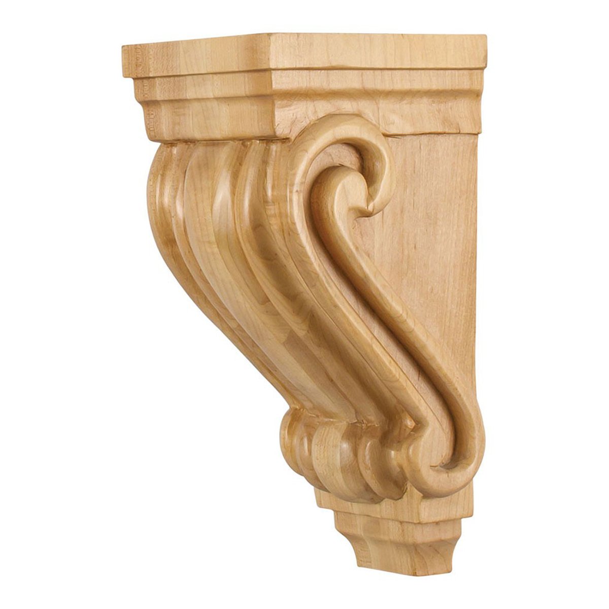 Hardware Resources 4-1/2" x 5" x 10" Alder Scrolled Corbel-DirectSinks