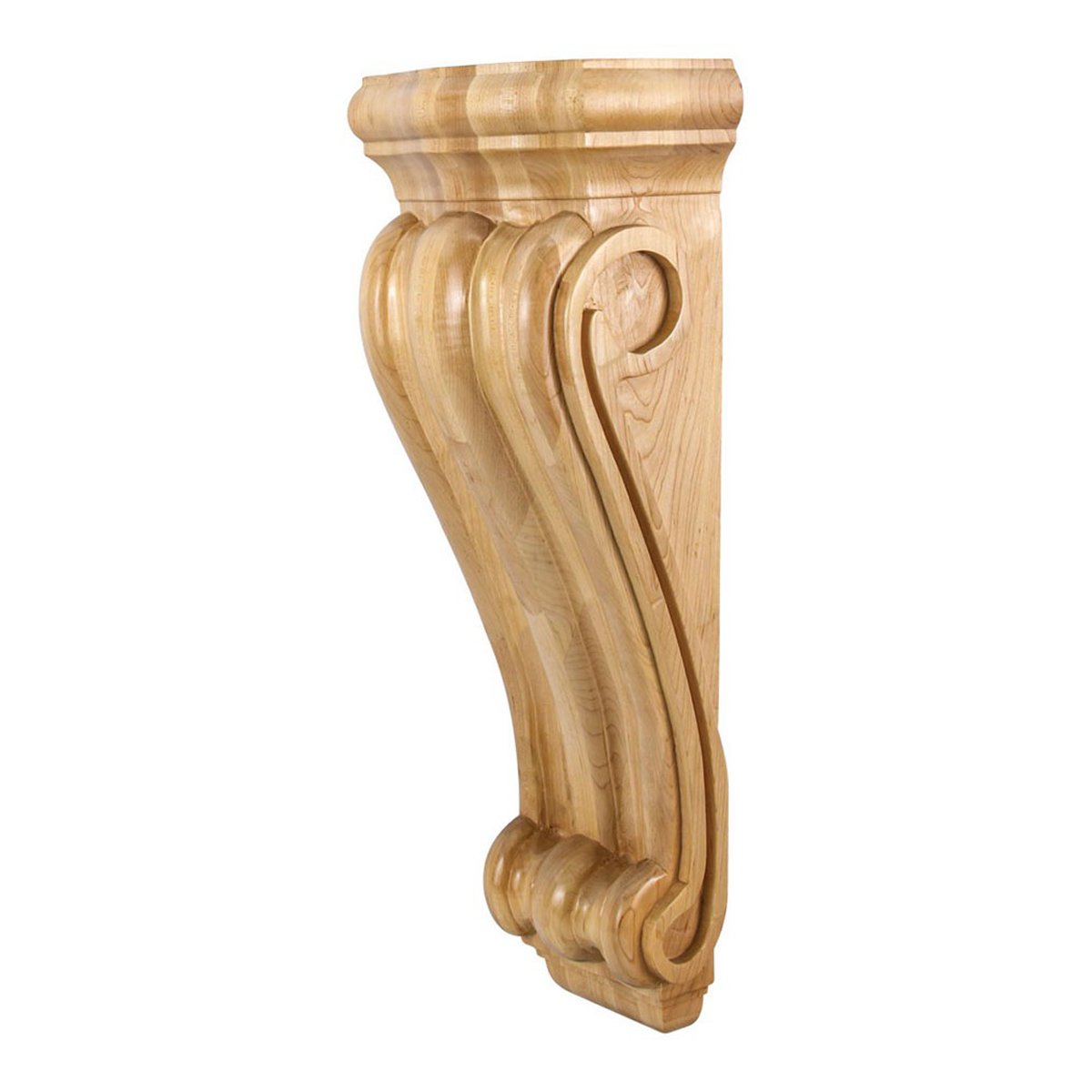 Hardware Resources 8-1/2" x 5-5/8" x 22" Cherry Smooth Profile Scrolled Corbel-DirectSinks